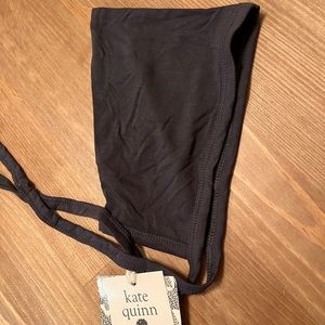 Black/dark muted grey baby hat from Kate Quinn. New with tags! Soft bamboo.